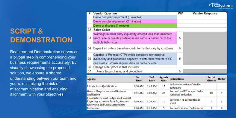 Script Software Selection 180 Systems 