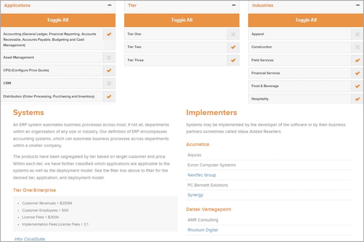 independent ERP Consultants ERP Portal